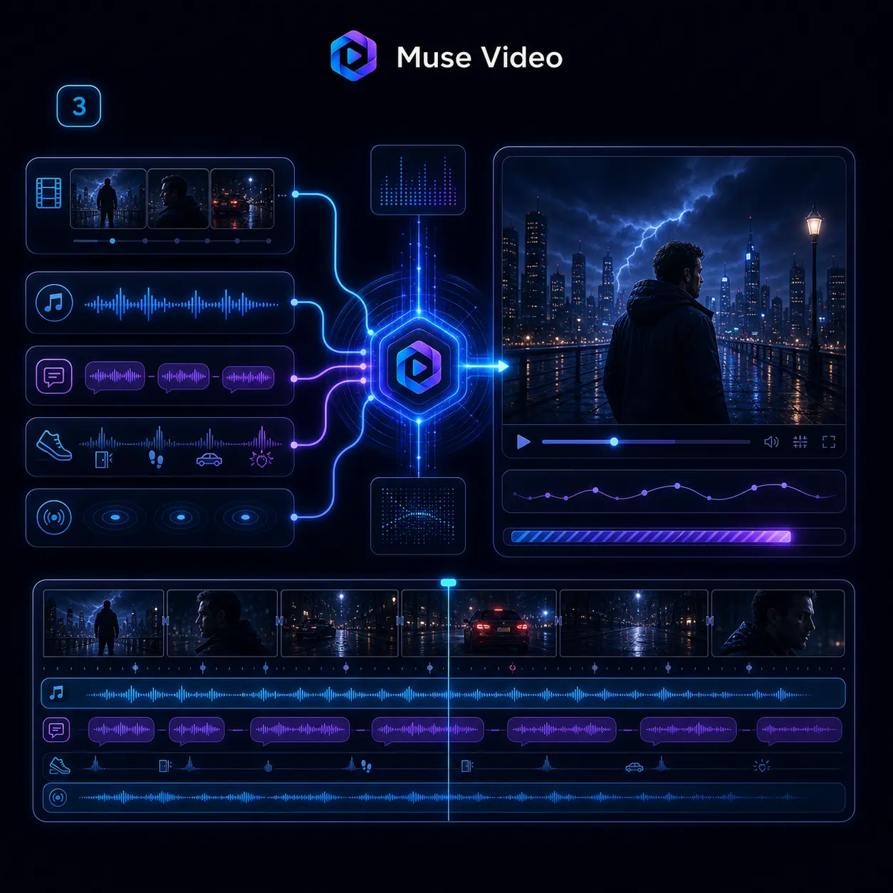 Rendering high fidelity clips with the Muse Video model